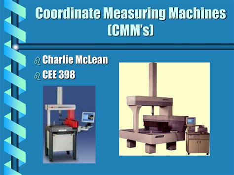 coordinate measurement machine ppt